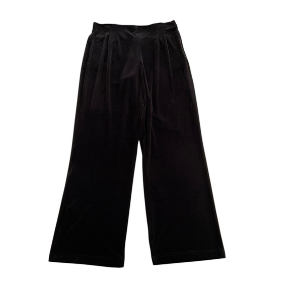 Dress Barn Velvet Pants Sz 12 Black Luxurious Elevated Basic Classic Preppy NWT - Picture 1 of 9